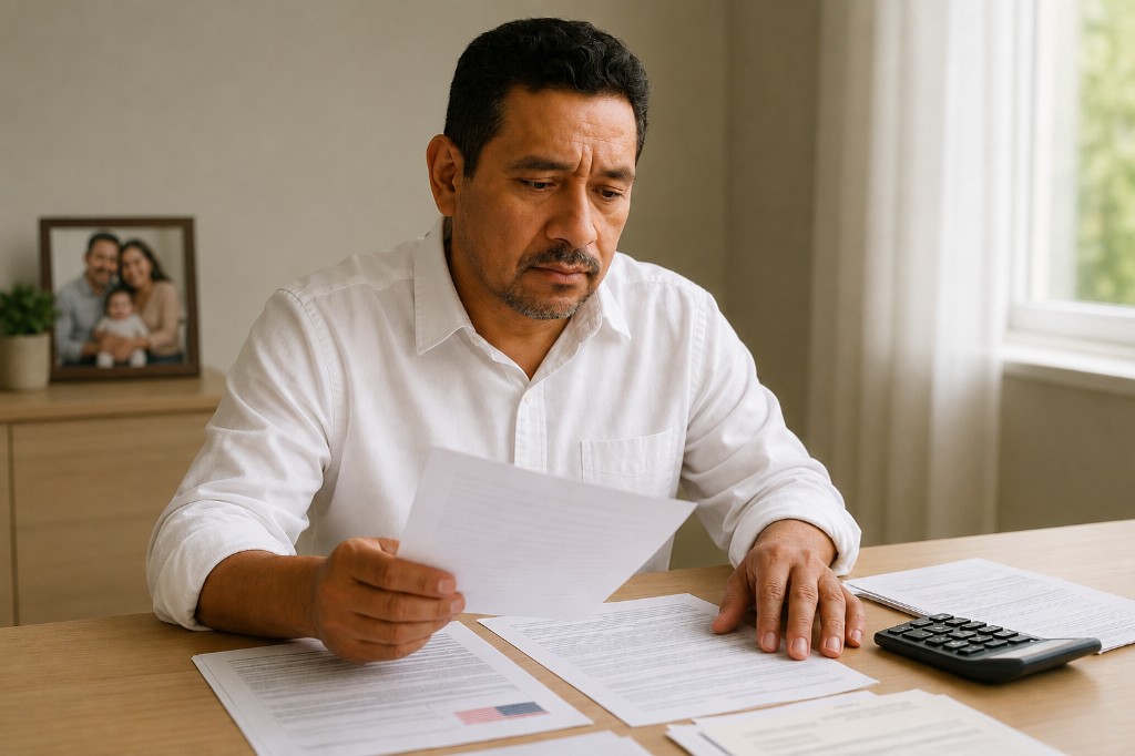 Applicant organizing child support and court records for citizenship filing