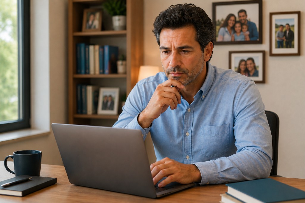 Applicant checking citizenship interview results and waiting for a USCIS decision