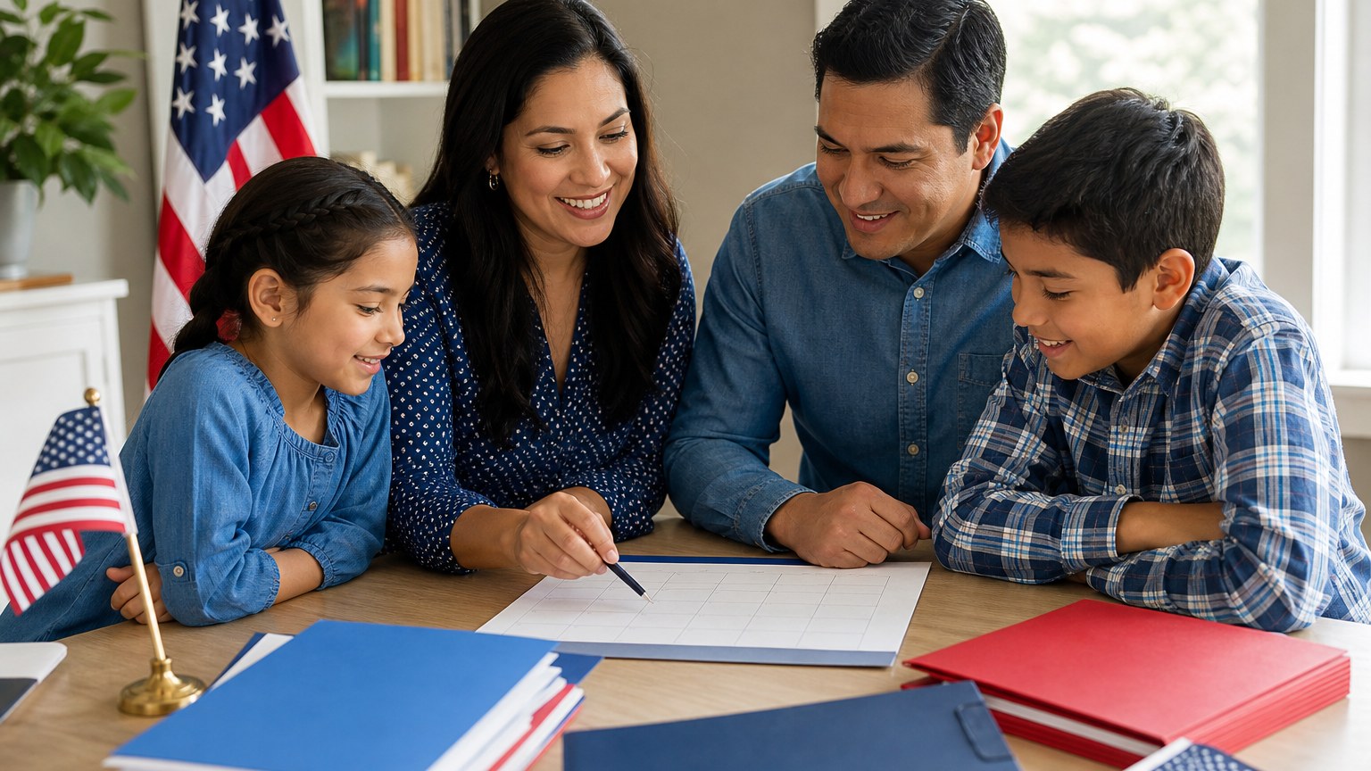 People preparing for How Long Does the Naturalization Process Take? with organized study materials