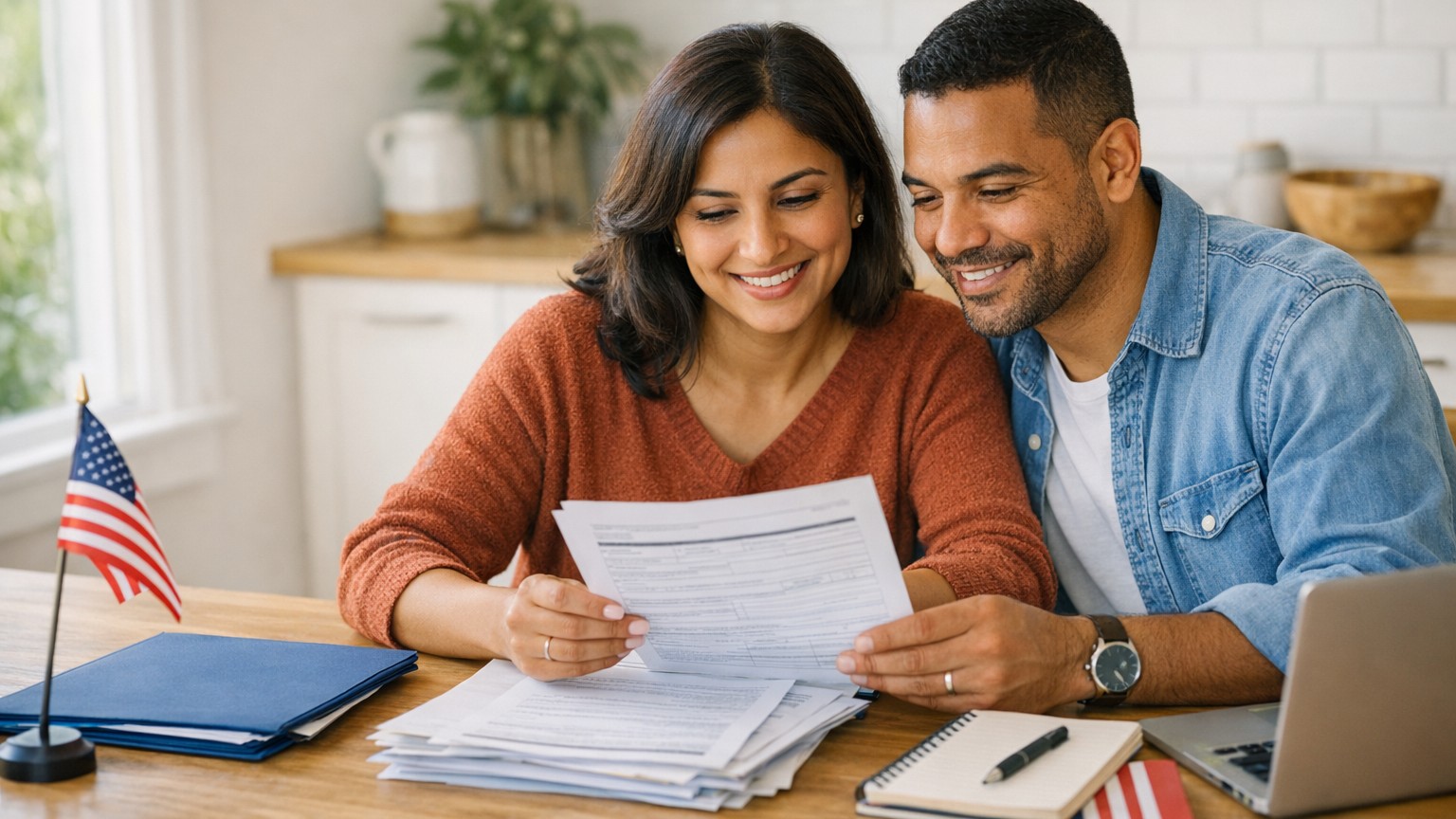 People preparing for Naturalization Requirements: Are You Eligible for US Citizenship? with organized study materials